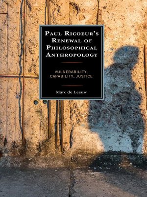 cover image of Paul Ricoeur's Renewal of Philosophical Anthropology